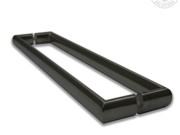 CDHE80 D Shapes Elliptical Tube Pull Handle 1000mm OA - 980mm CTC Matt Black